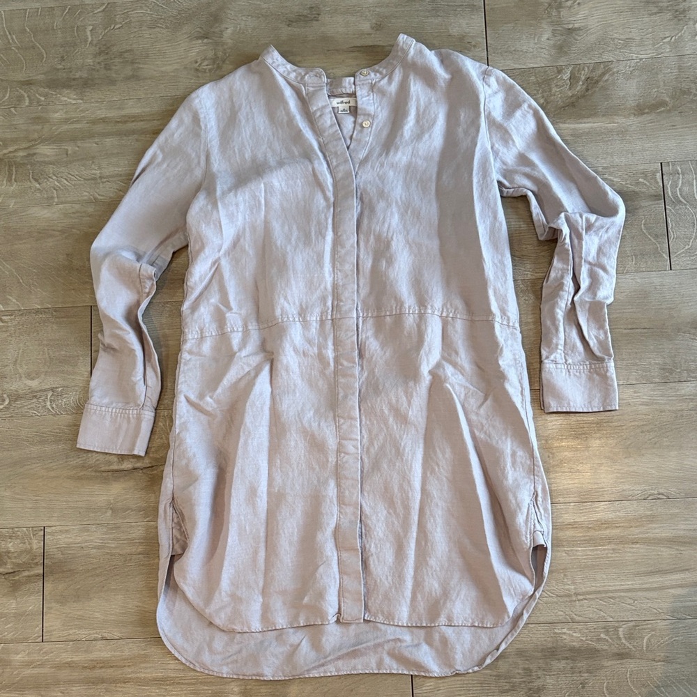 Wilfred Aritzia Button Down Long Sleeve Sleeve Shirt Dress Size XS